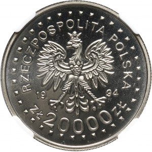 III RP, 20000 złotych 1994, Powstanie Kościuszkowskie, PRÓBA, nikiel