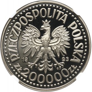 III RP, 200000 złotych 1993, Kazimierz IV Jagiellończyk, PRÓBA, nikiel