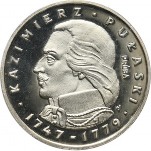 PRL, 100 złotych 1976, Kazimierz Pułaski, PRÓBA, srebro