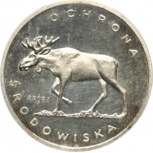 PRL, 100 złotych 1978, Łoś, PRÓBA, srebro
