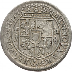 Jan III Sobieski, ort 1677 MH, Bydgoszcz