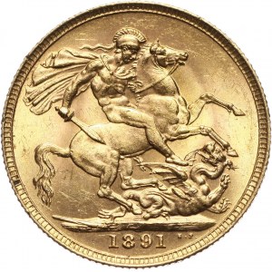 Great Britain, Victoria, Sovereign 1891
