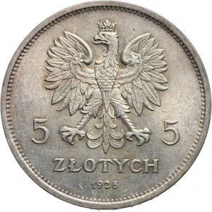 II RP, 5 złotych 1928, Warszawa, Nike