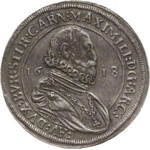 Austria, archduke Maximilian III, Taler 1618, Hall