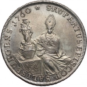 Austria, Salzburg, Sigismund III Schrattenbach, Taler 1760, Salzburg
