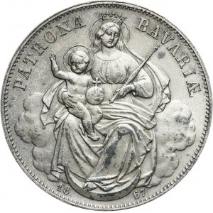 Germany, Bavaria, Ludwig II, Taler 1867, Munich