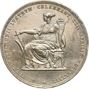 Austria, Franz Joseph I, 2 Gulden 1879, Vienna, 25th anniversary of wedding