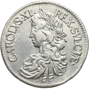 Sweden, Charles XI, 2 Mark 1668, Stockholm