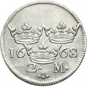 Sweden, Charles XI, 2 Mark 1668, Stockholm