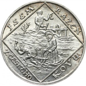 Czechosłowacja, 1928, srebrny medal z okazji 10-lecia Czechosłowacji