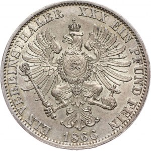 Germany, Prussia, Wilhelm I, Taler 1866 A, Berlin