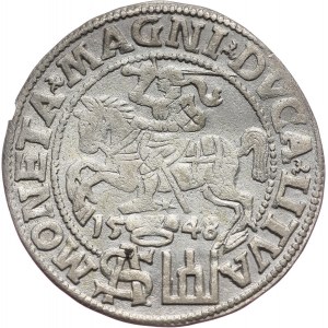Zygmunt II August, grosz 1548, Wilno