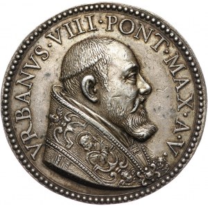 Watykan, Urban VIII 1623-1644, medal w srebrze, V rok pontyfikatu (1628)
