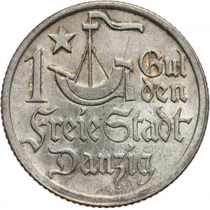 Wolne Miasto Gdańsk, gulden 1923, Utrecht, koga