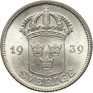 Sweden, Gustav V, 50 ore 1939 G