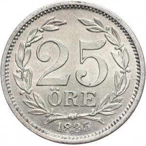 Sweden, Oscar II, 25 ore 1885 EB