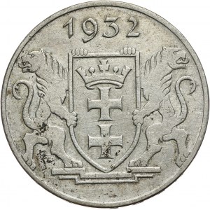 Wolne Miasto Gdańsk, 5 guldenów 1932, Berlin, Kościół Marii Panny