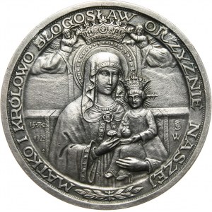 II RP, medal srebrny z 1928 roku, Koronacja obrazu Matki Boskiej w Gostyniu