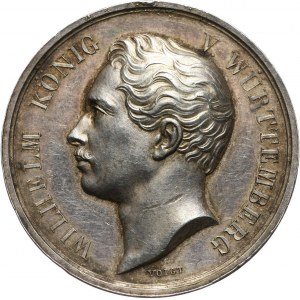 Germany, Wurttemberg, Wilhelm I 181601864, Silver prize medal