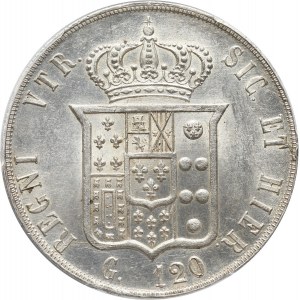 Italy, Naples, Francesco II, 120 Grana 1859