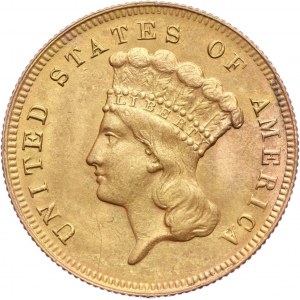 USA, 3 Dollars 1878, Philadelphia