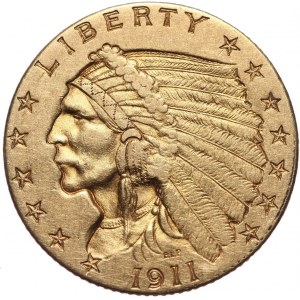 USA, 2 1/2 Dollars 1911, Philadelphia