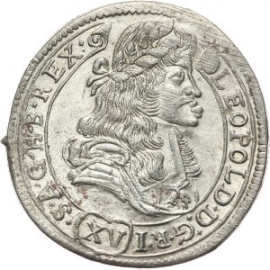 Hungary, Leopold I, 15 Kreuzer 1681 KB, Kremnitz