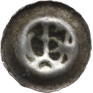 Zakon Krzyżacki, monety biskupów w państwie krzyżackim, brakteat XIII wiek, pastorał