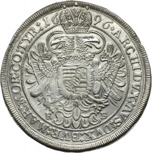 Austria, Leopold I, Taler 1696 KB, Kremnica