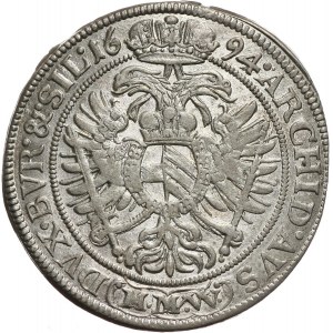 Śląsk pod panowaniem austriackim, Leopold I, 15 krajcarów 1694 MMW, Wrocław