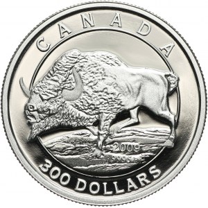 Canada, Elisabeth II, 300 Dollars 2009, Steppe Bison, Platinum