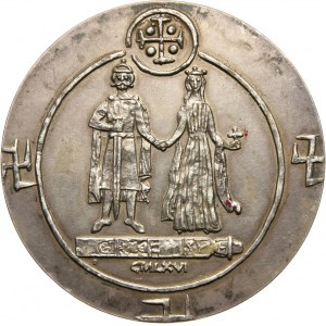 PRL, Seria królewska PTAiN, medal, Mieszko I, SREBRO
