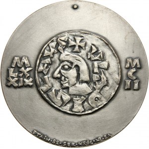 PRL, Seria królewska PTAiN, medal, Władysław I Herman, SREBRO
