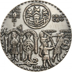 PRL, Seria królewska PTAiN, medal, Władysław I Herman, SREBRO