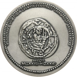 PRL, Seria królewska PTAiN, medal, Władysław Laskonogi, SREBRO