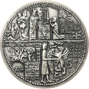 PRL, Seria królewska PTAiN, medal, Leszek Czarny, SREBRO