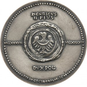 PRL, Seria królewska PTAiN, medal, Henryk II Pobożny, SREBRO