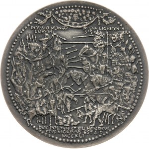 PRL, Seria królewska PTAiN, medal, Henryk II Pobożny, SREBRO