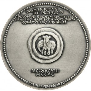 PRL, Seria królewska PTAiN, medal, Henryk IV Prawy, SREBRO