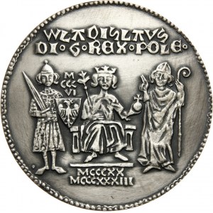 PRL, Seria królewska PTAiN, medal, Władysław I Łokietek, SREBRO