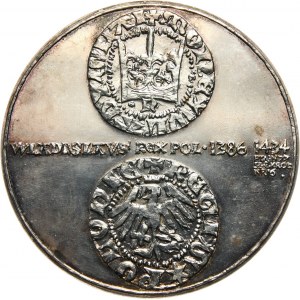 PRL, Seria królewska PTAiN, medal, Władysław II Jagiełło, SREBRO
