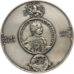 PRL, Seria królewska PTAiN, medal, Stanisław Leszczyński, SREBRO