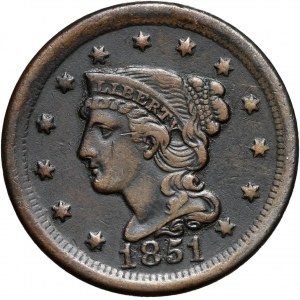 USA, Cent 1851, Philadelphia