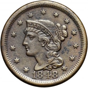 Stany Zjednoczone Ameryki, cent 1848, Filadelfia