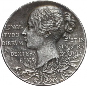 Wielka Brytania, Wiktoria, medal srebrny z 1897 roku, jubileusz 60-lecia panowania 
