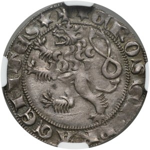 Wacław II Czeski 1300-1305, grosz praski bez daty