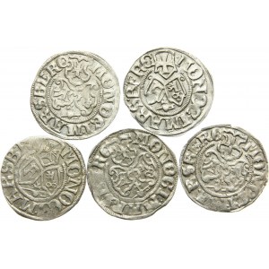 Germany, Marsberg, 1/24 Taler (Groschen), lot of 5 coins