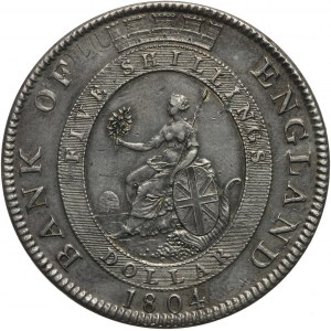 Wielka Brytania, Bank of England, Jerzy III, dolar (5 szylingów) 1804