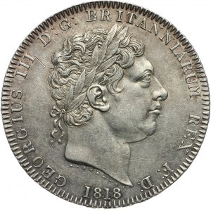 Wielka Brytania, Jerzy III, korona 1818