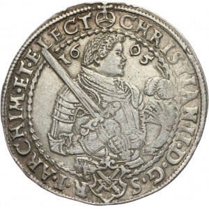 Germany, Saxony, Christian II, 1/2 Taler 1605, Dresden